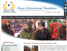 Tablet Screenshot of divineinternationalfoundation.com